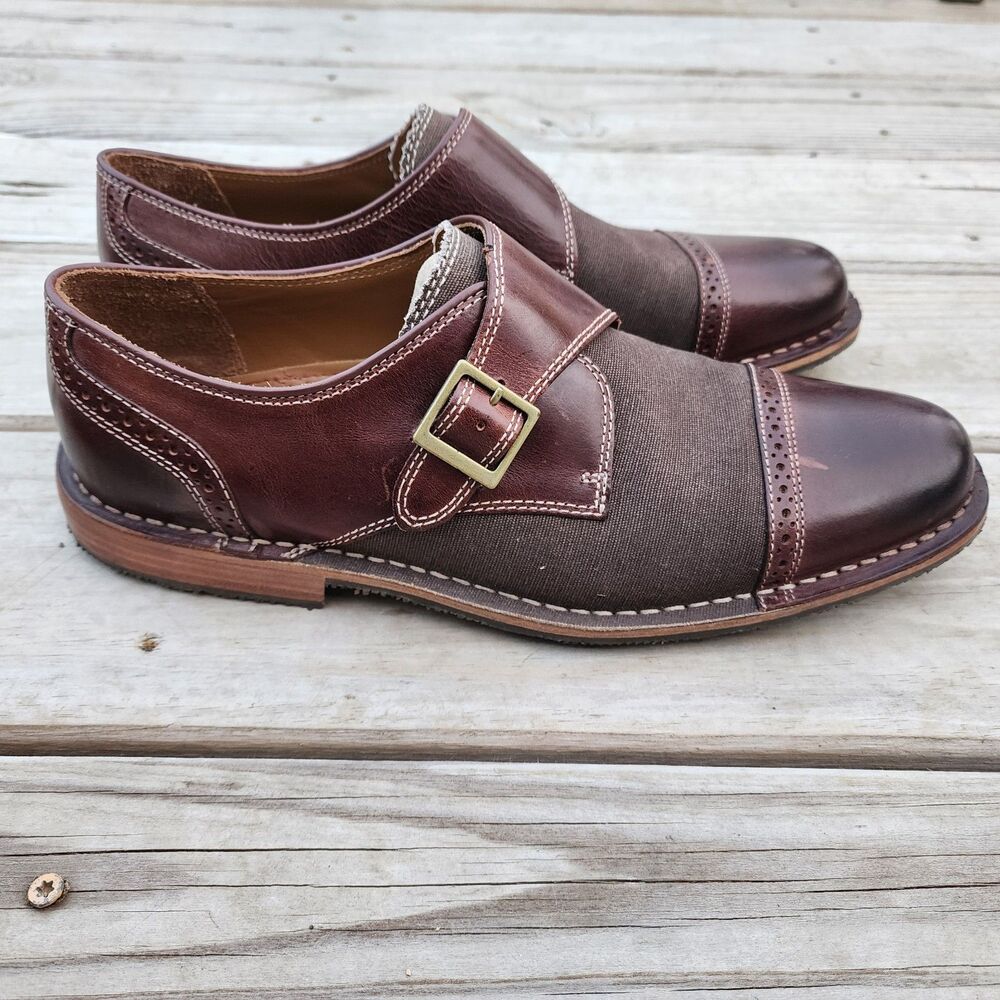 Sebago Men's Classic Brown Moc Loafer Sz 10.5 Buckle Strap Leather Used - Picture 3 of 16